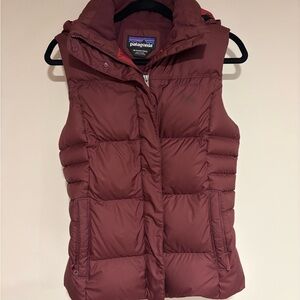 Patagonia Women's Burgundy Puffer Vest